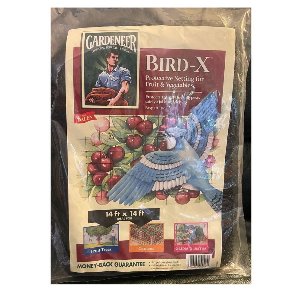 Bird-X Protective Netting for Fruit & Vegetables 14’ X 14’